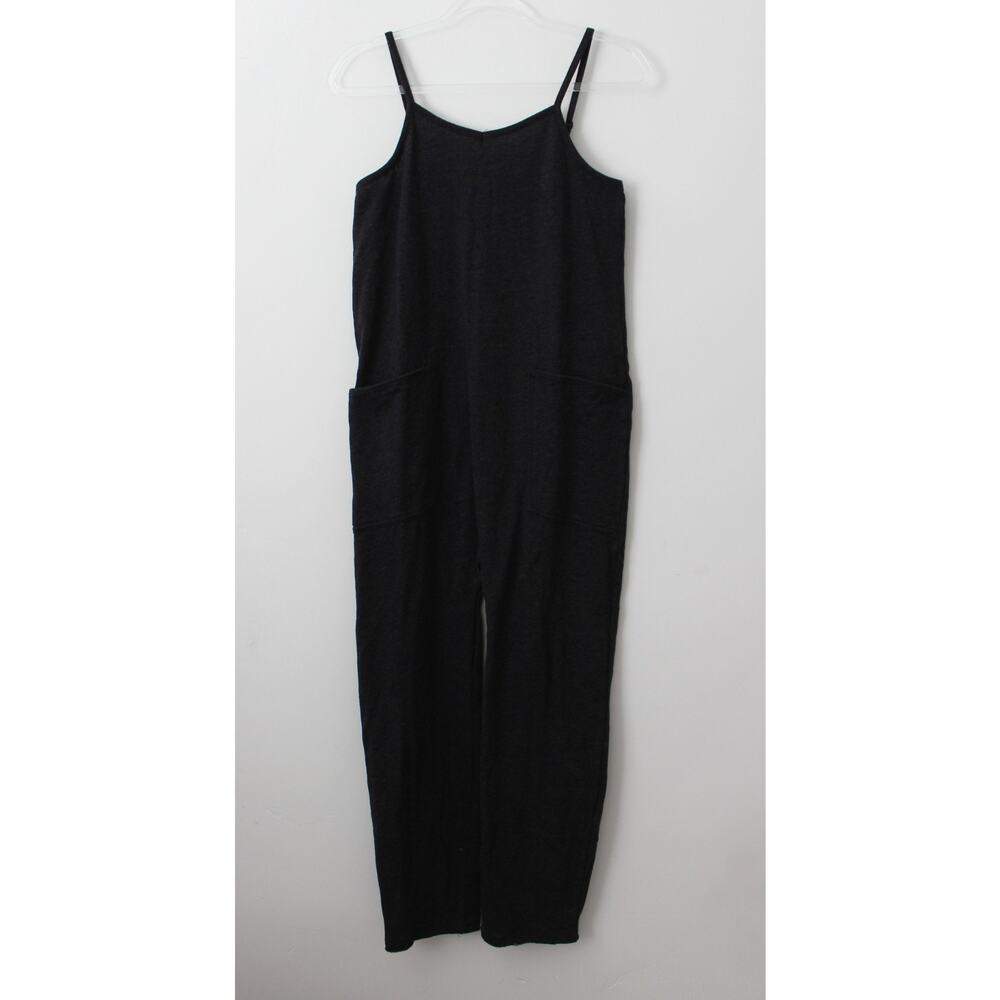 Grayson Social Girls French Terry Cami Jumpsuit Black/Grey Size XL NWT